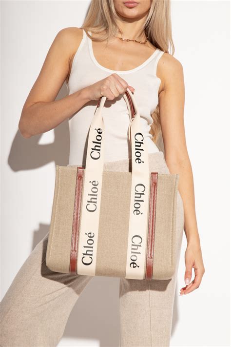 chloe woody shopper klein|Woody Bags .